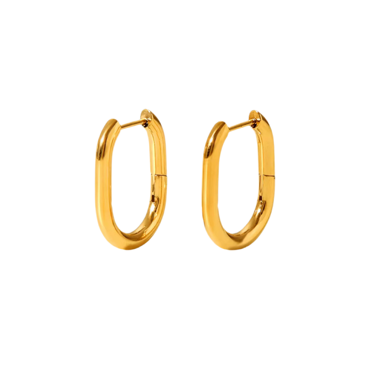 Oval Hoop Earrings