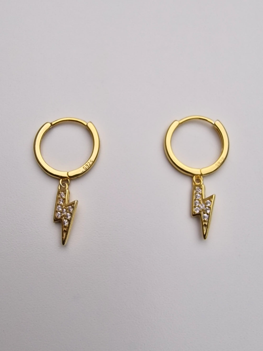 Lightning Huggie Earrings