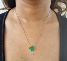 Load image into Gallery viewer, Green charm necklace
