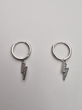 Load image into Gallery viewer, Lightning Huggie Earrings

