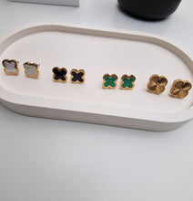 Load image into Gallery viewer, Black Charm Stud Earrings
