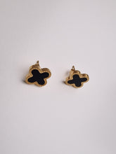 Load image into Gallery viewer, Black Charm Stud Earrings
