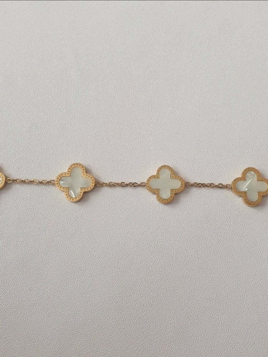 White Charm Bracelet