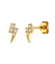 Load image into Gallery viewer, Lightning Stud Earrings
